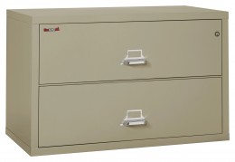 2 Drawer Lateral Fireproof File Cabinet - 45" Wide - Classic