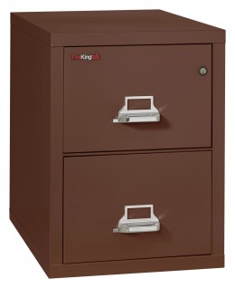 2 Drawer Vertical Fireproof File Cabinet - 18" Wide - Classic