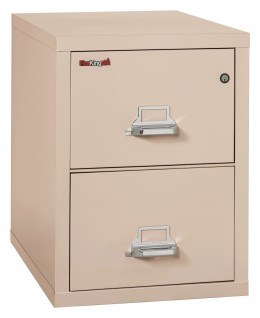 2 Drawer Vertical Fireproof File Cabinet - 18" Wide - Classic