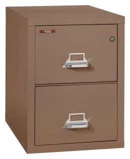 2 Drawer Vertical Fireproof File Cabinet - 18" Wide - Classic