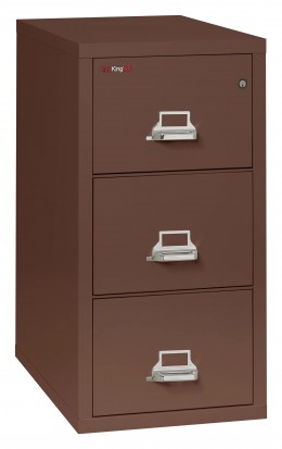 3 Drawer Vertical Fireproof File Cabinet - 18" Wide - Classic