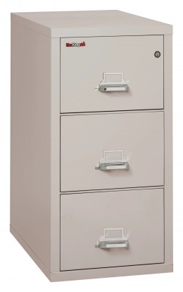 3 Drawer Vertical Fireproof File Cabinet - 18" Wide - Classic