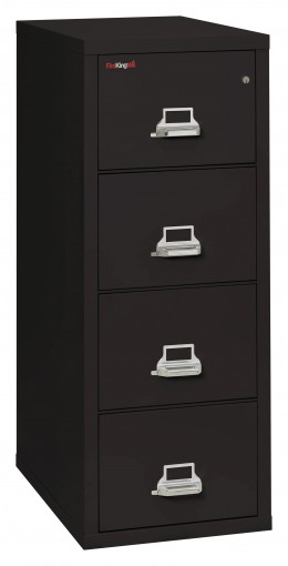 4 Drawer Vertical Fireproof File Cabinet - 18" Wide - Classic