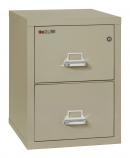 2 Drawer Fireproof File Cabinet - Letter Size - FireKing 25