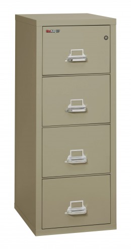 4 Drawer Fireproof File Cabinet - Letter Size - FireKing 25