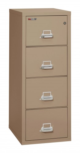 4 Drawer Fireproof File Cabinet - Letter Size - FireKing 25