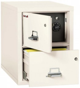 2 Drawer Fireproof File Cabinet with Hidden Safe