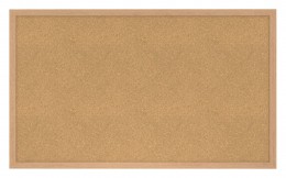 Cork Bulletin Board with Wood Frame - 48" x 36" - WK