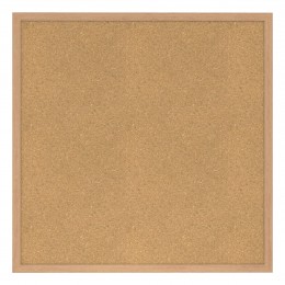 Cork Bulletin Board with Wood Frame - 48" x 48" - WK