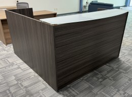 L-Shaped Reception Desk with Transaction Counter