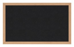 Rubber Bulletin Board with Wood Frame - 36" x 24 - WTR