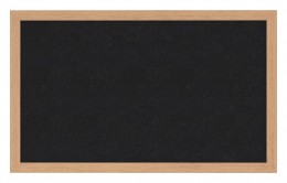 Rubber Bulletin Board with Wood Frame - 48" x 36" - WTR