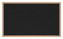 Rubber Bulletin Board with Wood Frame - 60" x 36" - WTR