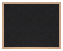 Rubber Bulletin Board with Wood Frame - 60" x 48" - WTR