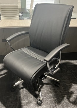 Black Leather Office Chair