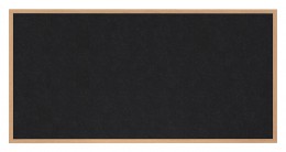 Rubber Bulletin Board with Wood Frame - 96" x 48" - WTR