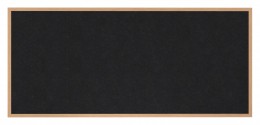 Rubber Bulletin Board with Wood Frame - 120" x 48" - WTR