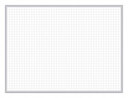 Grid Whiteboard - 1" x 1" - GRPM