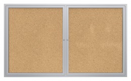 Enclosed Bulletin Board - 48" x 36" - PA1