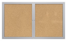 Enclosed Bulletin Board - 60" x 36" - PA2