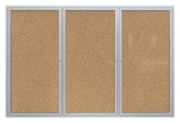 Enclosed Bulletin Board - 72" x 48" - PA3