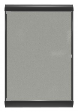 Enclosed Bulletin Board with Vinyl Surface - 28" x 42" - SILH