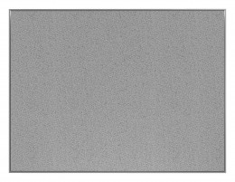 Fabric Bulletin Board with Silver Frame - 60" x 48" - Border