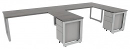 2 Person Desk with Drawers - Veloce