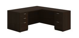 L Shaped Desk - Amber