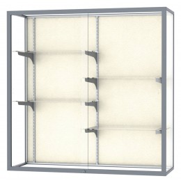 Wall Mounted Display Case with Aluminum Frame - 48