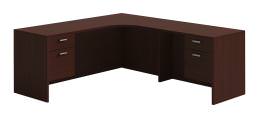 L Shaped Office Desk - Amber