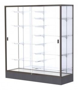 Glass Display Case with Aluminum Frame - 60