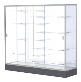 Glass Display Case with Aluminum Frame - 72