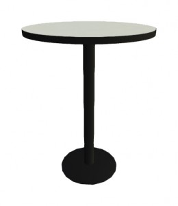 Tall Round Table - 42" High - Proof