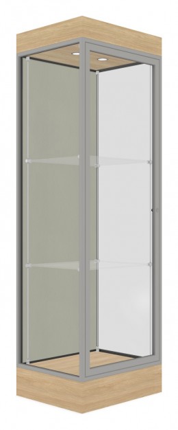 Tower Display Case with LED Lighting - 24" x 76" - Edge