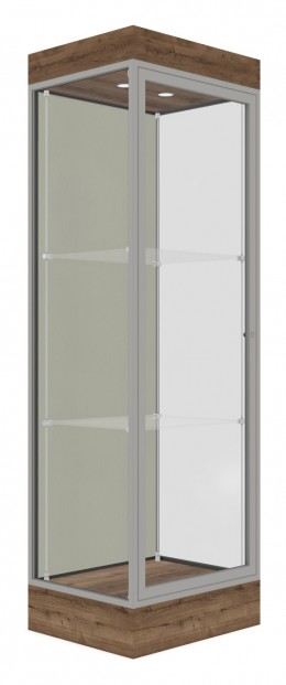 Tower Display Case with LED Lighting - 24" x 76" - Edge