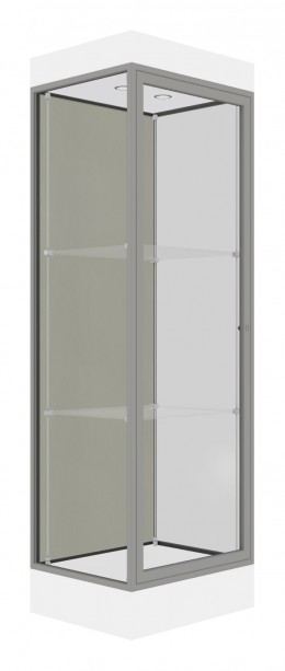 Tower Display Case with LED Lighting - 24" x 76" - Edge