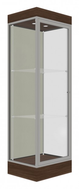 Tower Display Case with LED Lighting - 24" x 76" - Edge