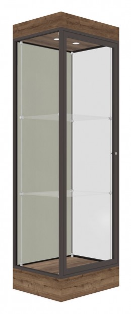 Tower Display Case with LED Lighting - 24" x 76" - Edge