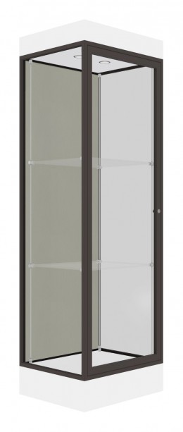 Tower Display Case with LED Lighting - 24" x 76" - Edge