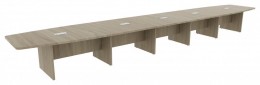 Large Boat Shaped Conference Table - PL Laminate