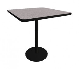 Square Cafe Table - 42" Tall - Proof