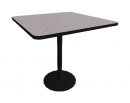 Square Cafe Table - 42" Tall - Proof