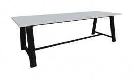 Rectangular Conference Table with Steel Frame - 30" Tall