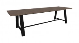 Rectangular Conference Table with Steel Frame - 30" Tall