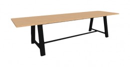 Rectangular Conference Table with Steel Frame - 30" Tall