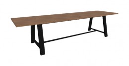 Rectangular Conference Table with Steel Frame - 30" Tall