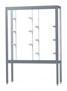 Small Display Case with Aluminum Legs - 48" x 66" - Challenger