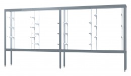 Double Sided Display Case - 144" x 66" - Challenger