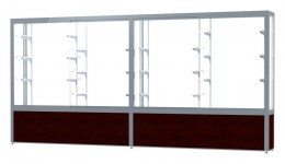 Double Sided Display Case - 144" x 66" - Challenger